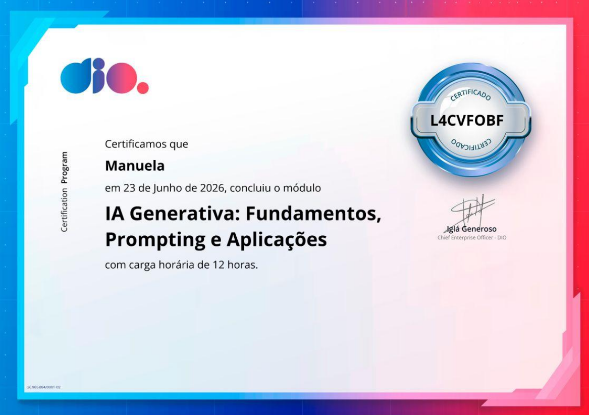 Certificado IA Generativa